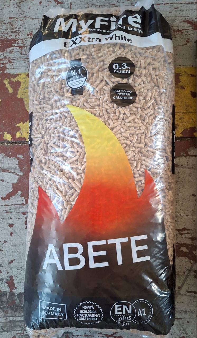 Pellet MyFire ExtraWhite ENplus A1 70 sacchi da 15 kg in abete
