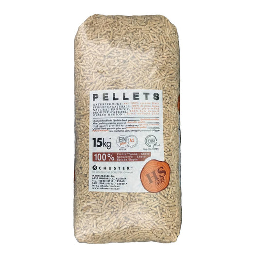 Pellet Schuster ENplus A1 72 Sacchi 15 kg in abete